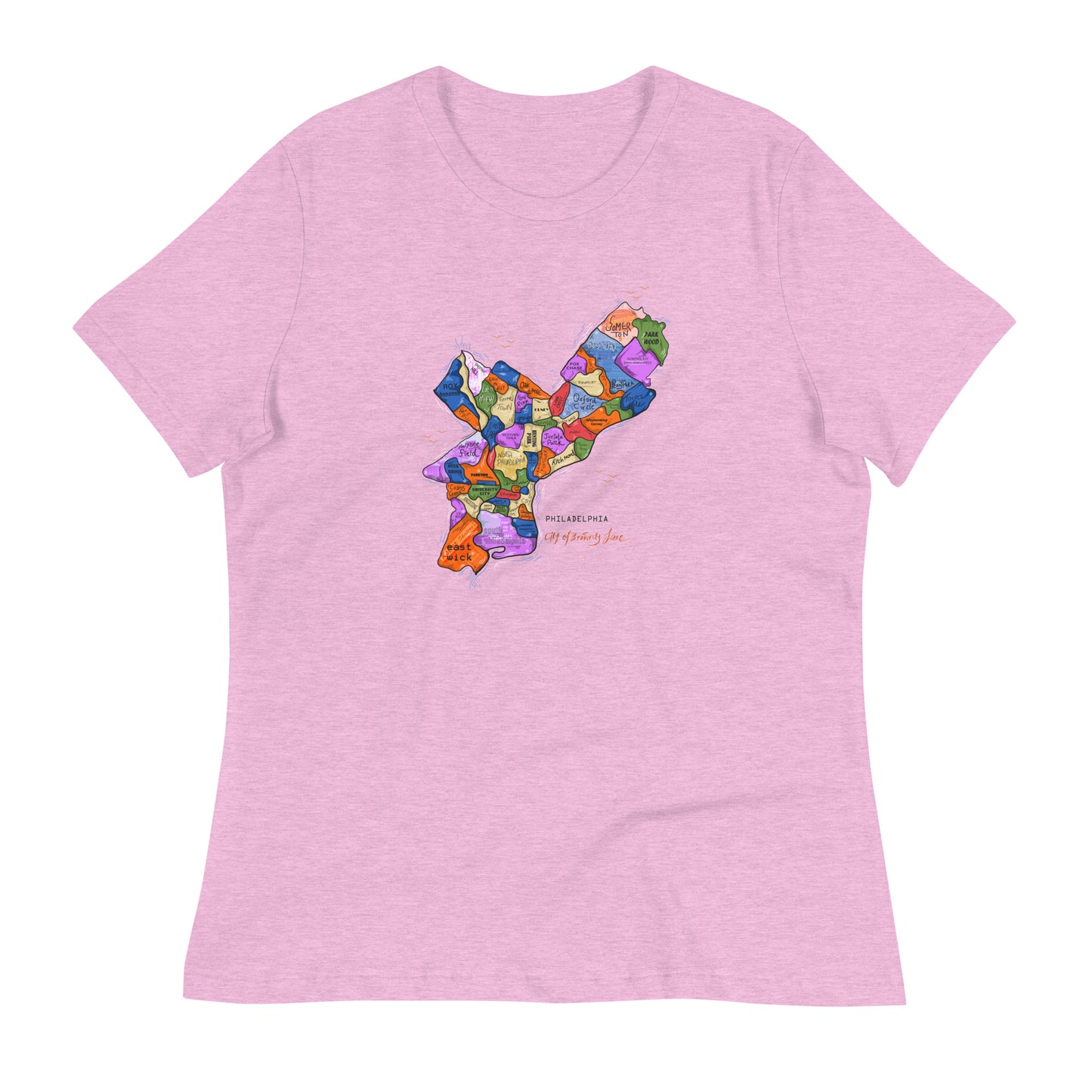 W| Philly Map T shirt