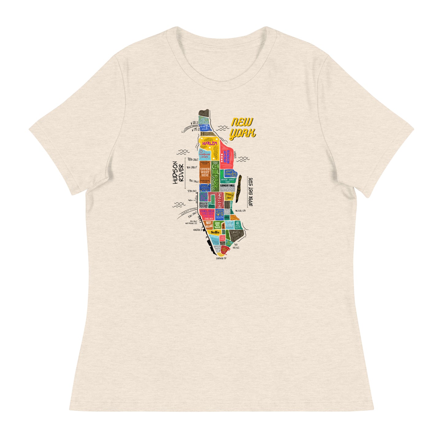 W| NYC Map T-Shirt