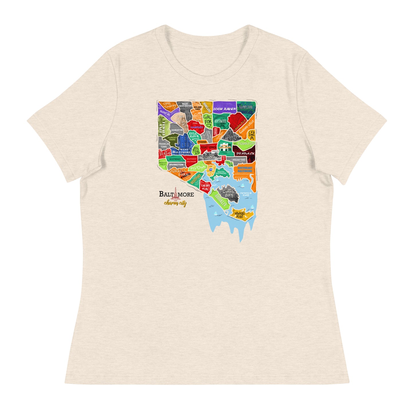 W| Baltimore Map T-Shirt