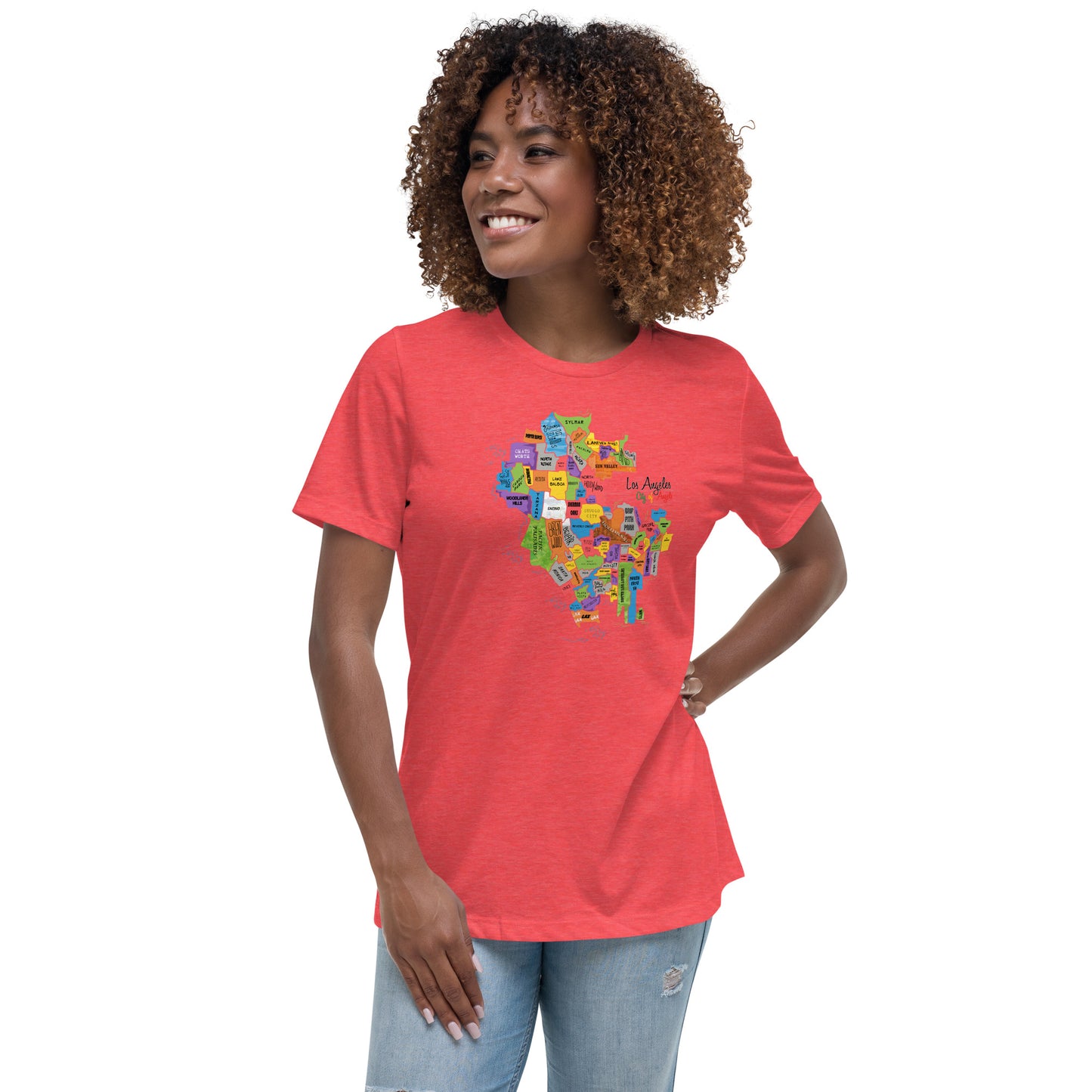 W| Los Angeles Map T Shirt