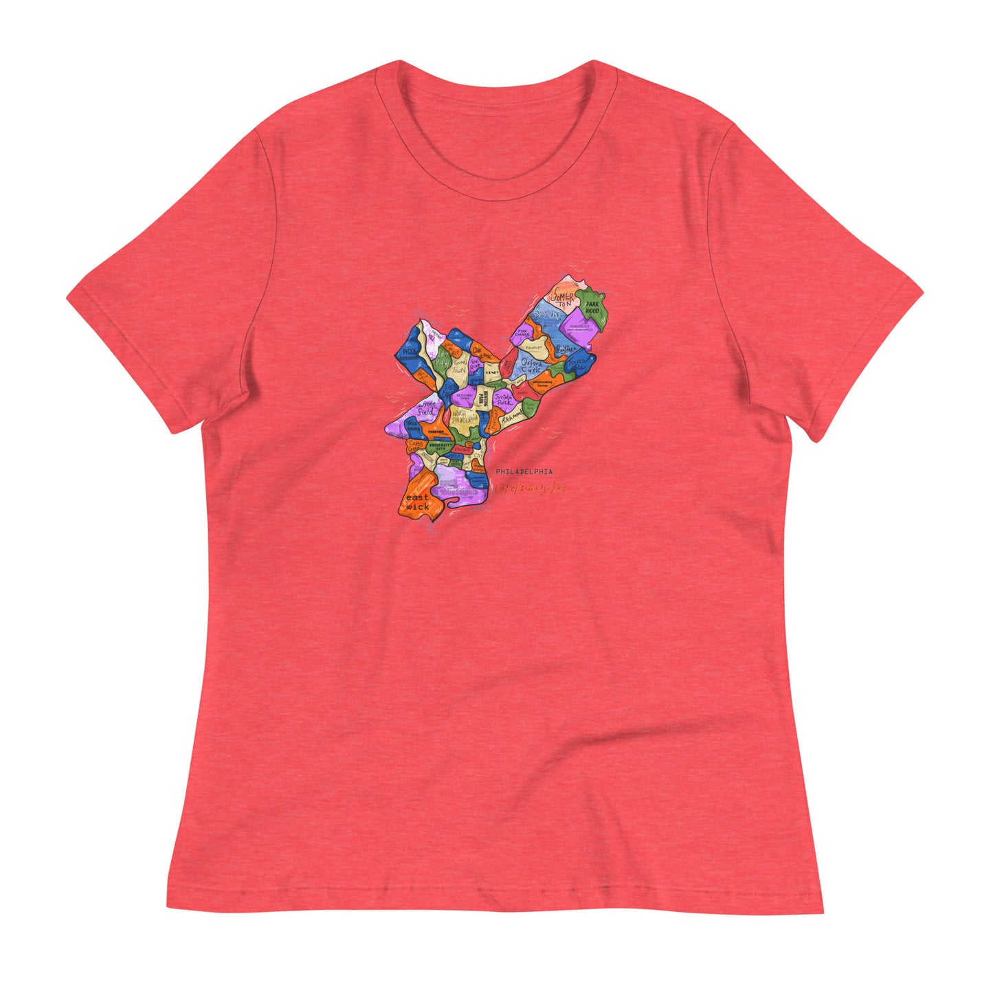 W| Philly Map T shirt