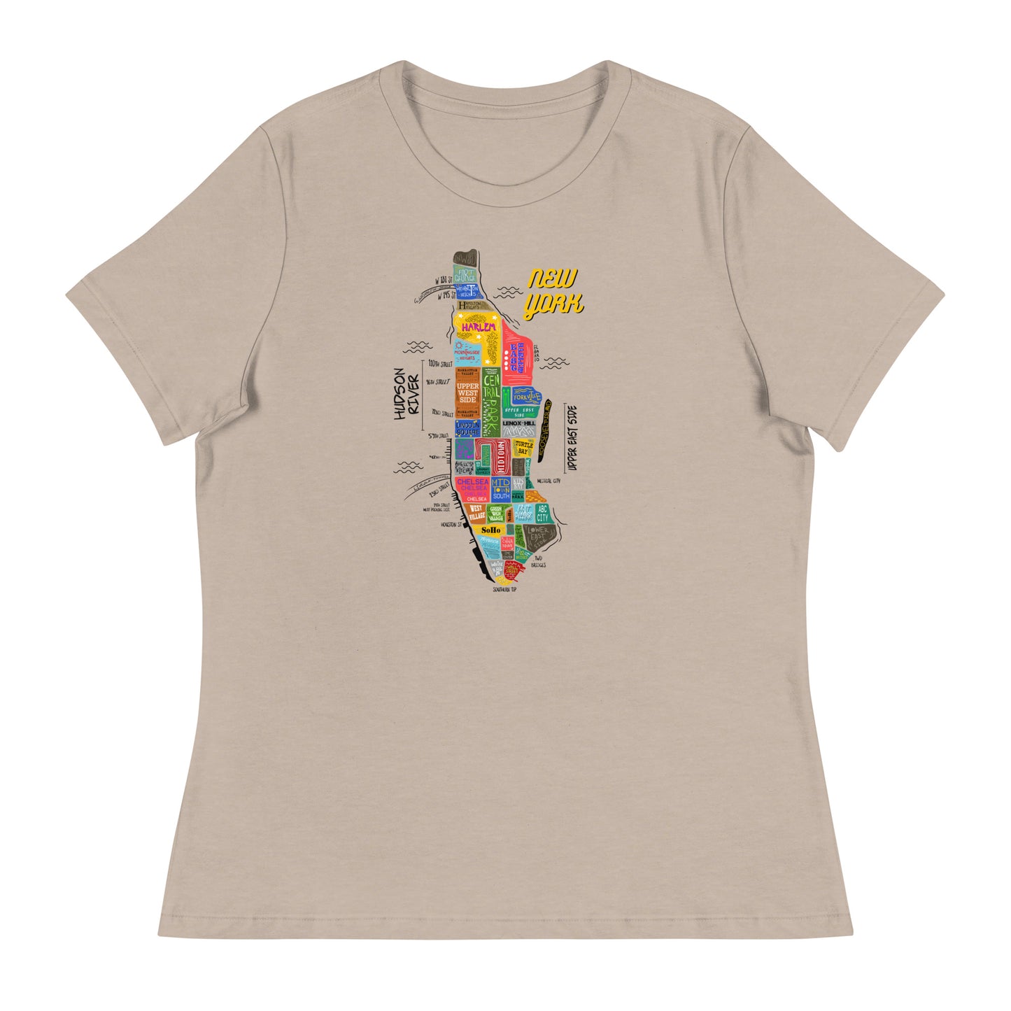 W| NYC Map T-Shirt