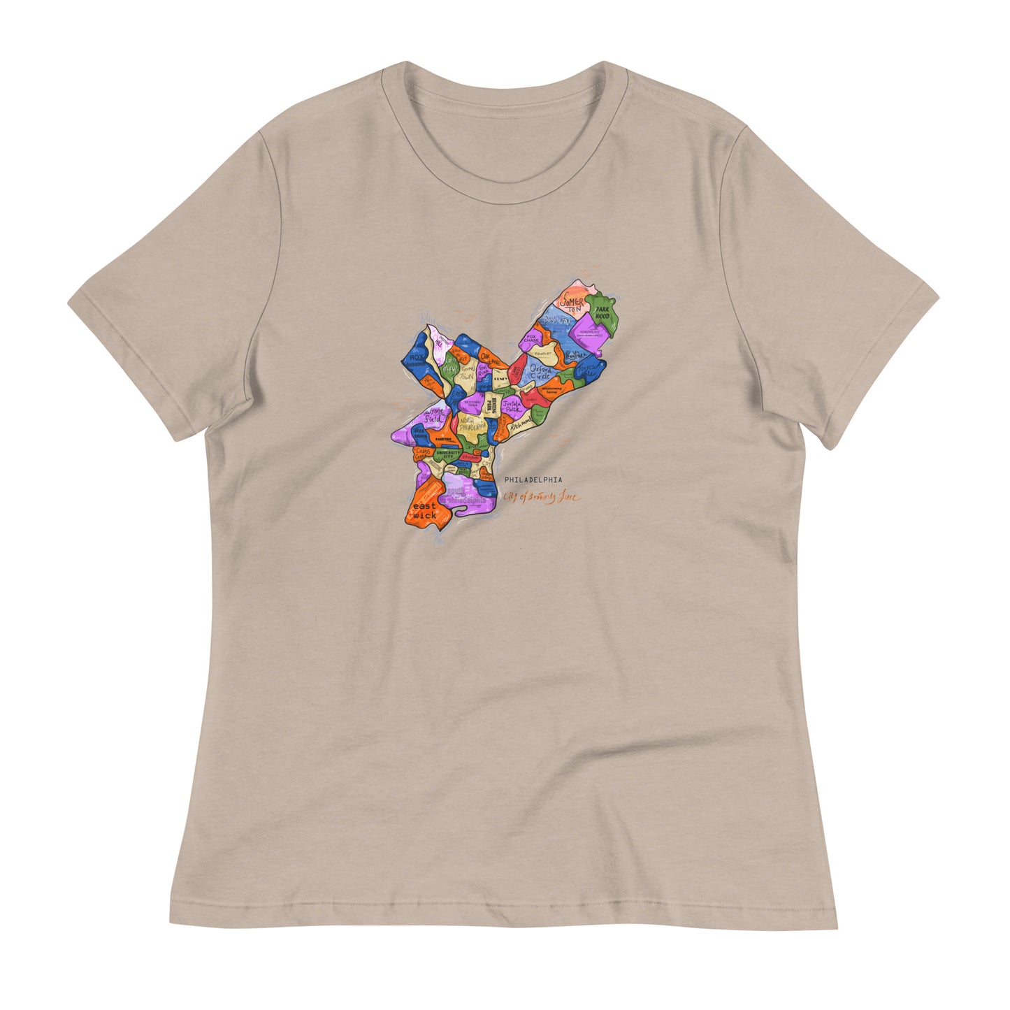 W| Philly Map T shirt