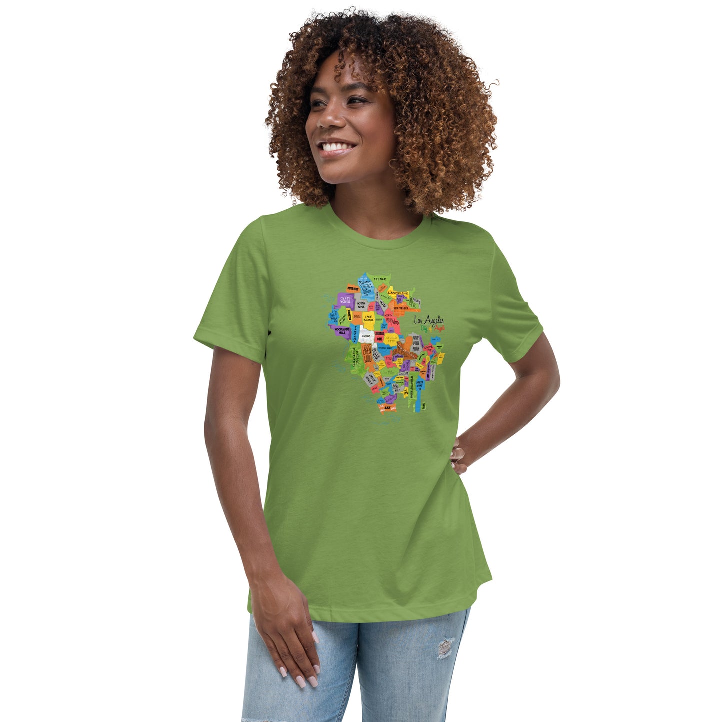 W| Los Angeles Map T Shirt