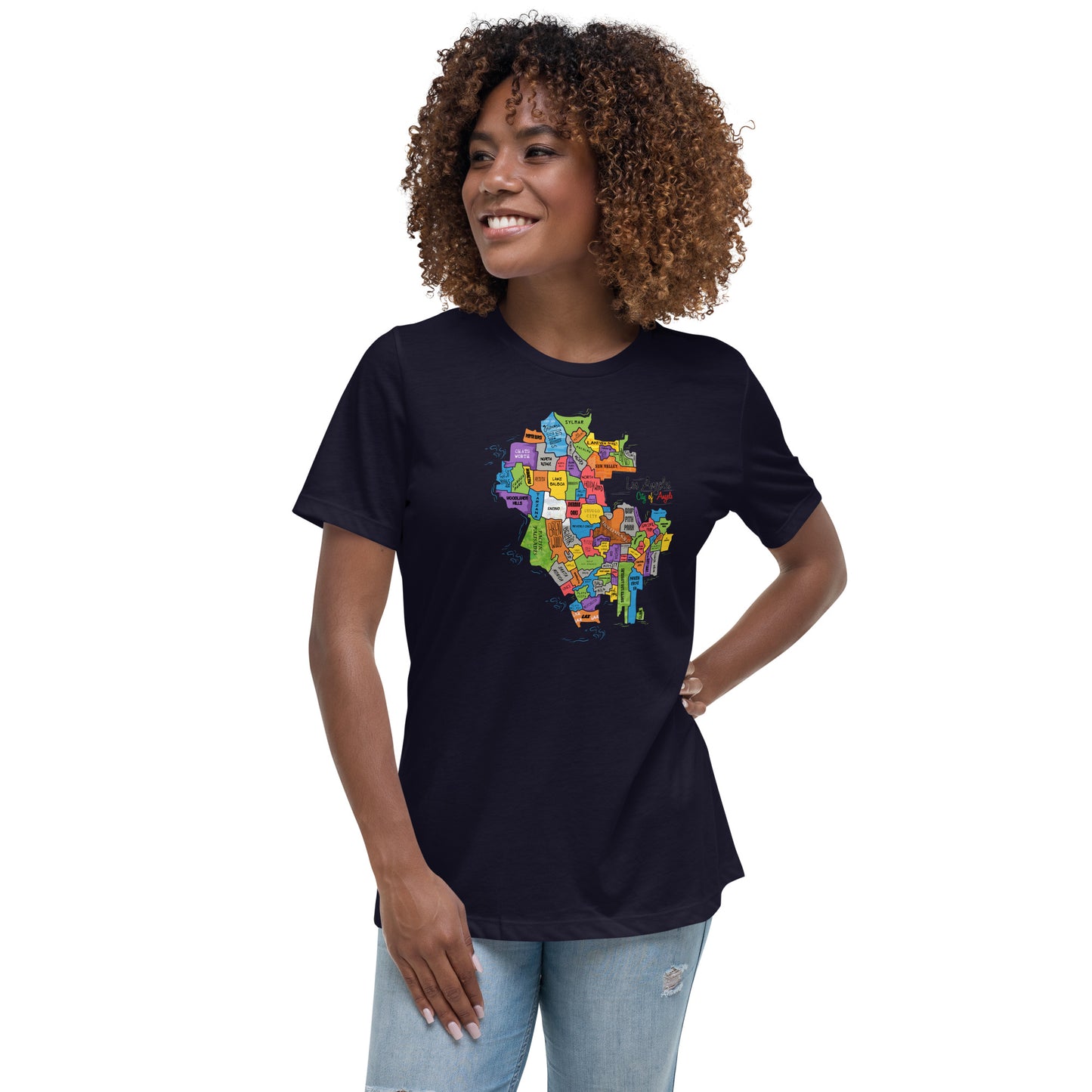 W| Los Angeles Map T Shirt