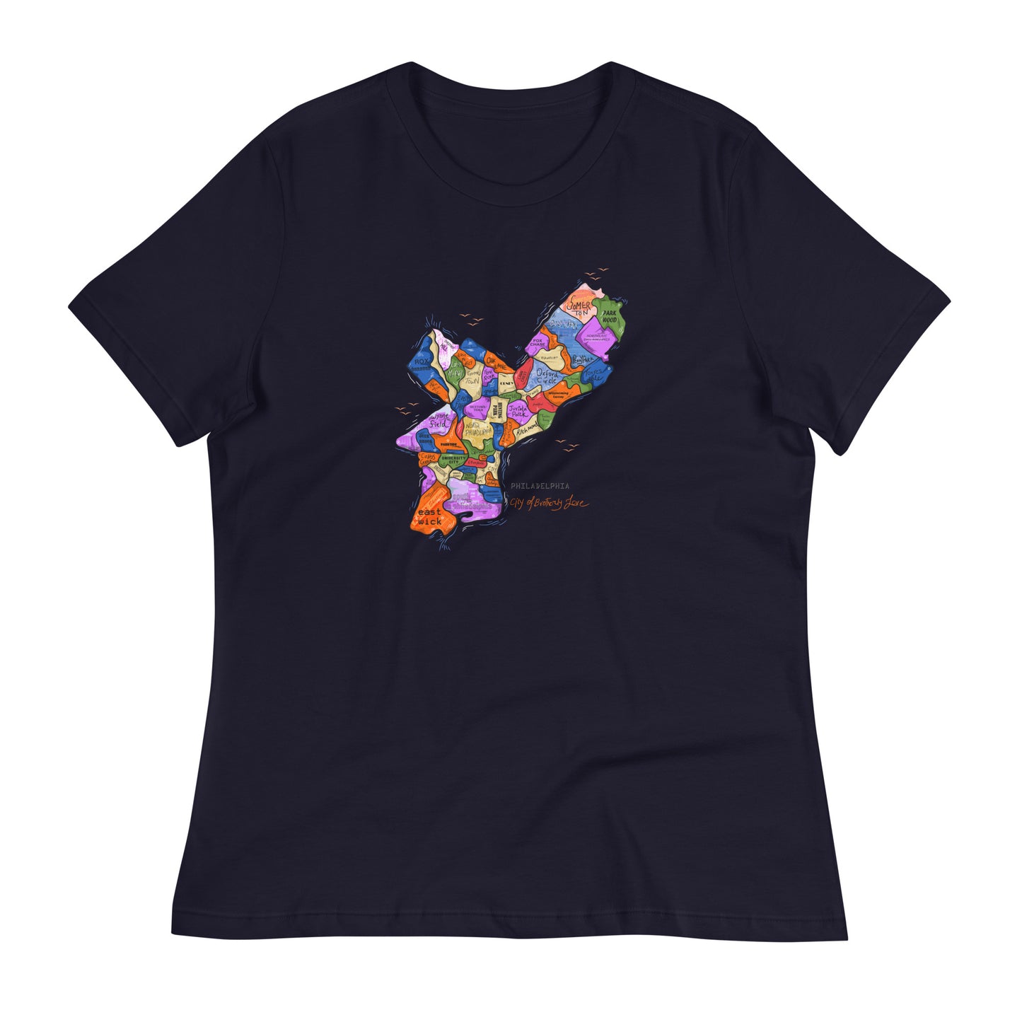 W| Philly Map T shirt