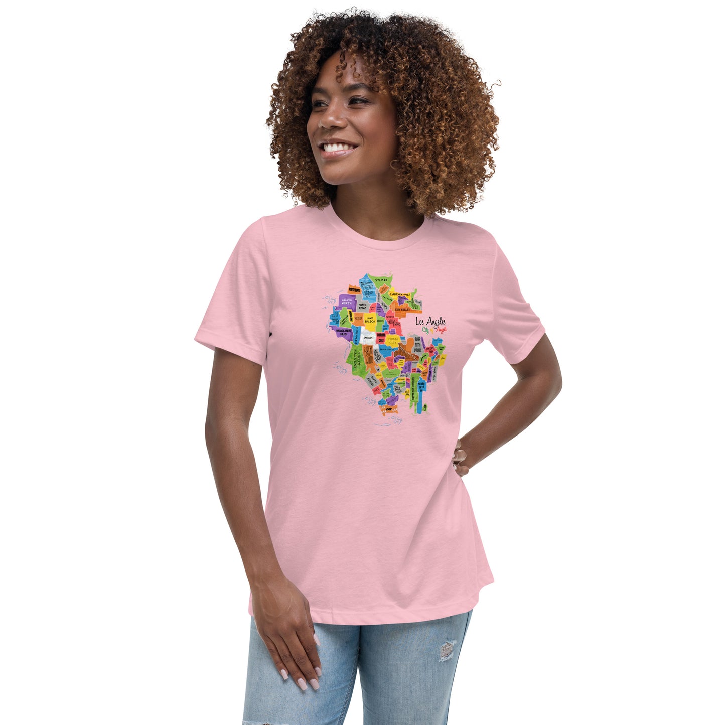 W| Los Angeles Map T Shirt