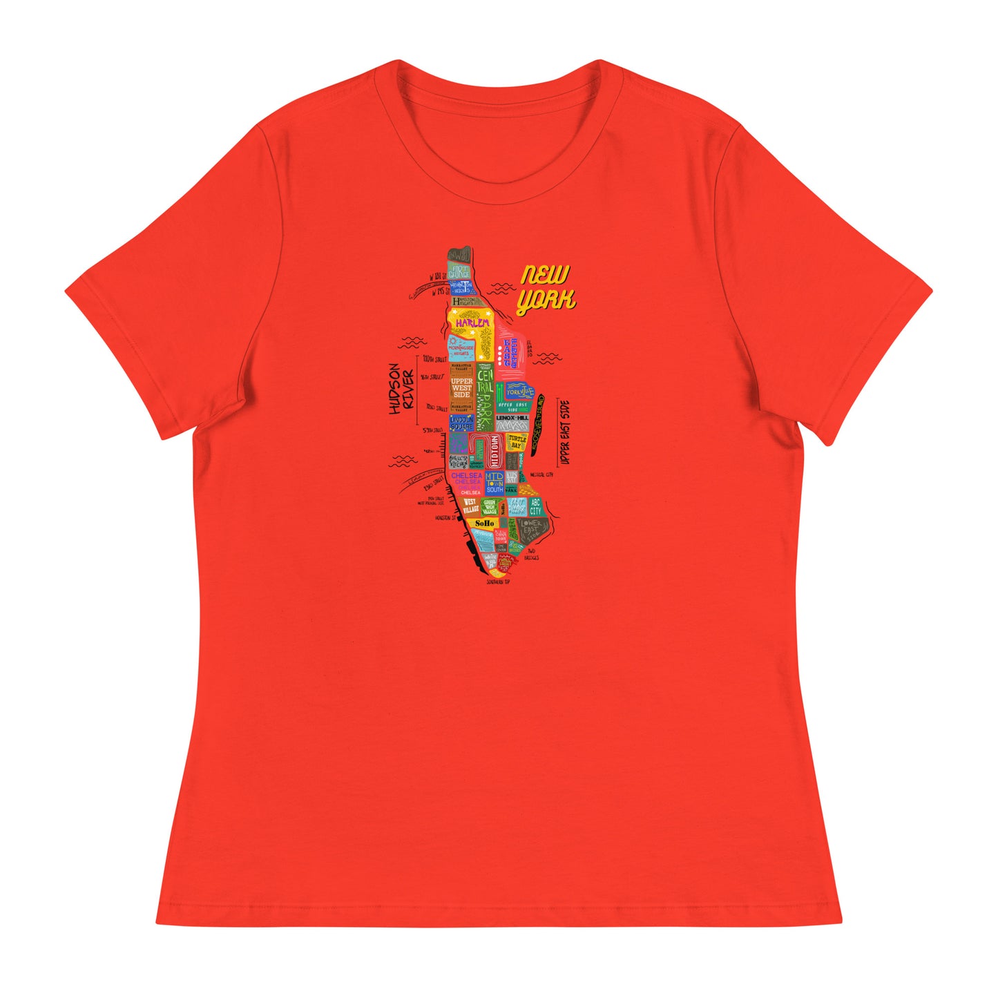W| NYC Map T-Shirt
