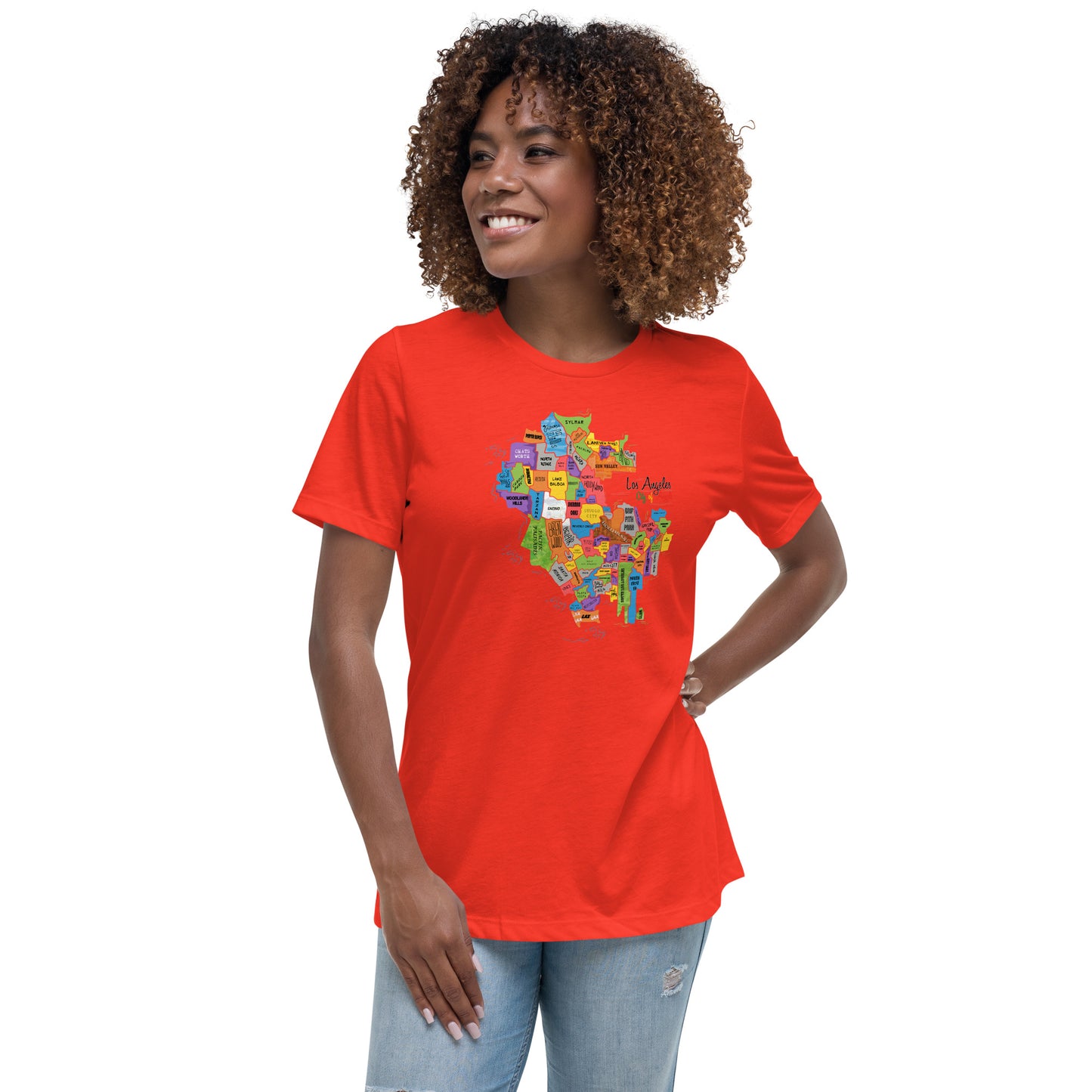 W| Los Angeles Map T Shirt