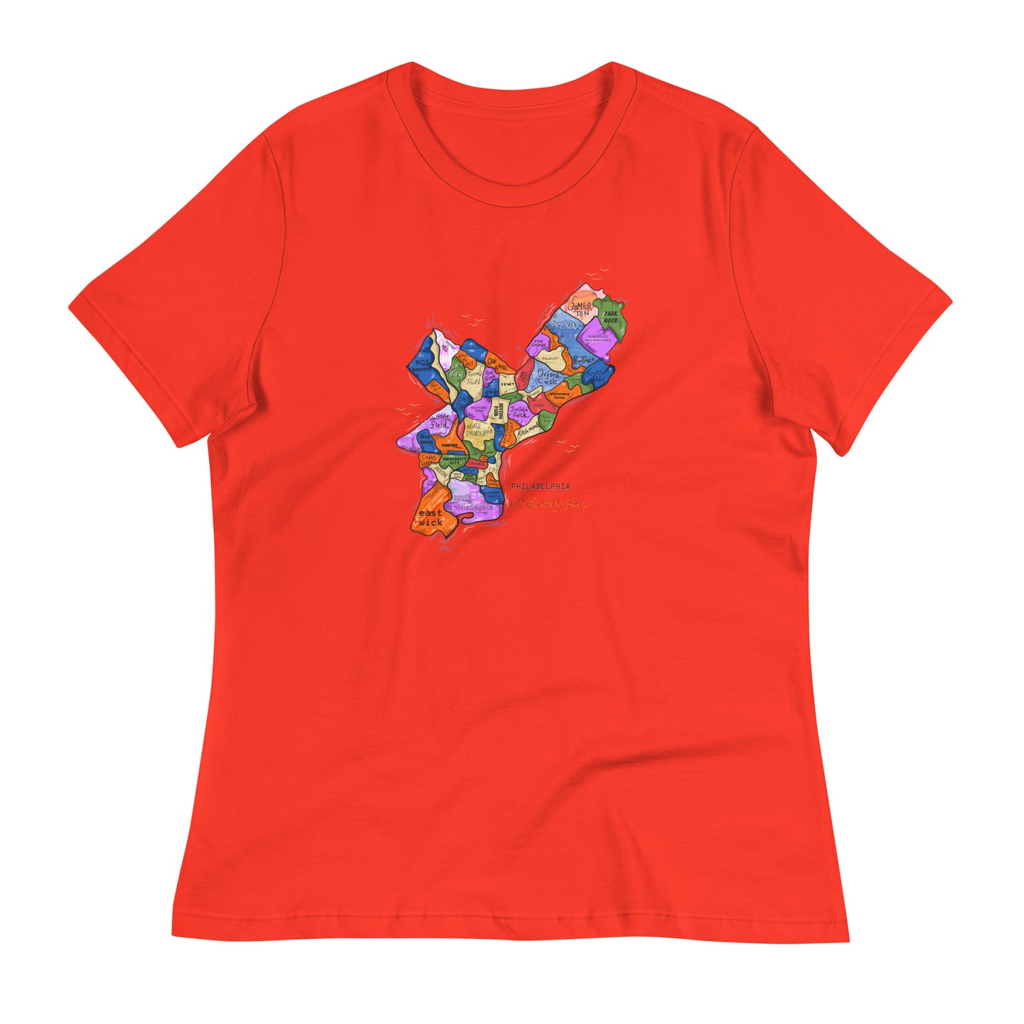 W| Philly Map T shirt