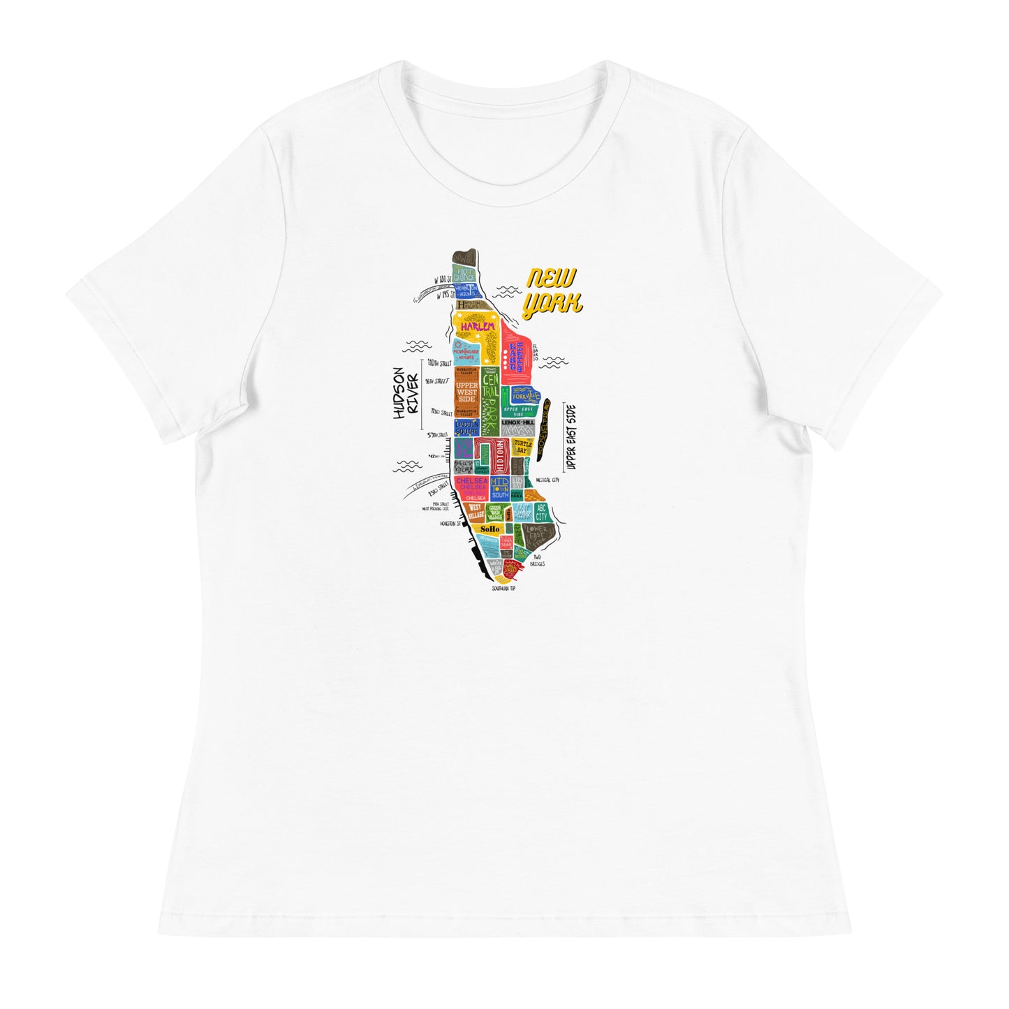 W| NYC Map T-Shirt