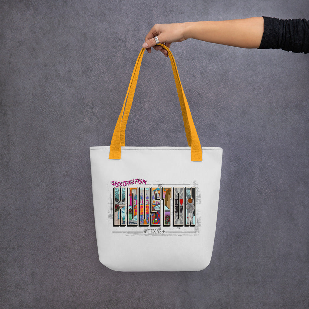 Houston Post Card Style Tote bag