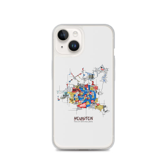 Houston Map iPhone Case