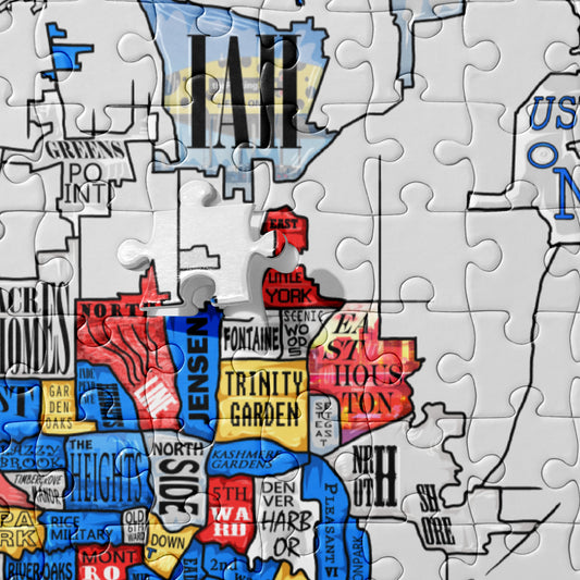 Houston Map Jigsaw puzzle