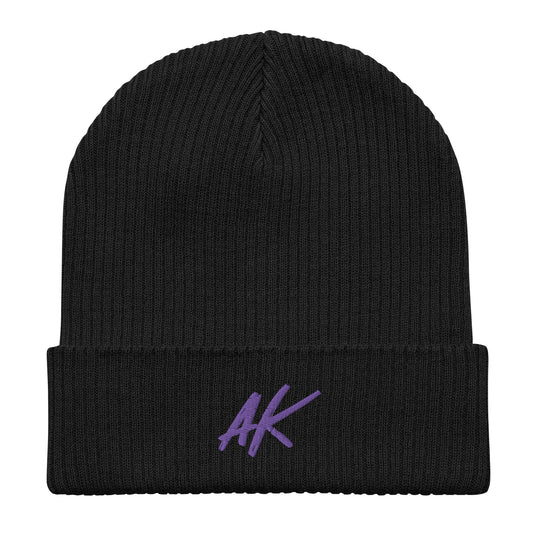 AK ribbed beanie (purple)