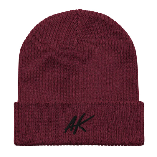 AK ribbed beanie (black)