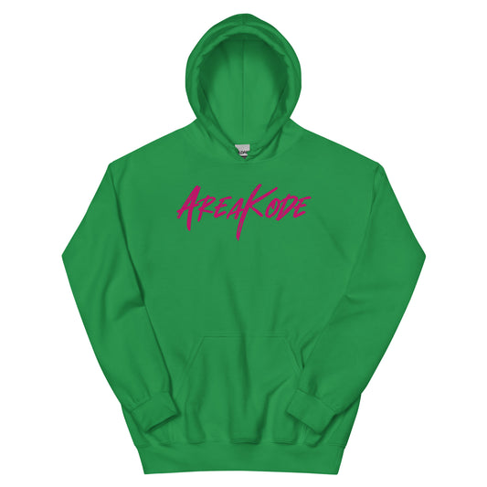 AreaKode Unisex Hoodie (fuchsia)