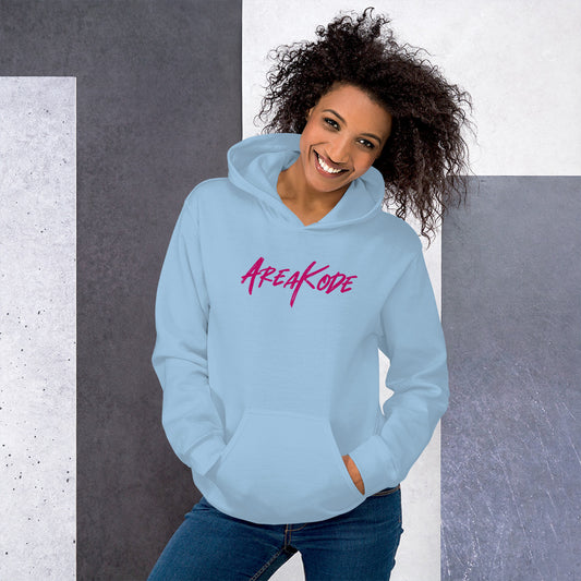 AreaKode Unisex Hoodie (fuchsia)