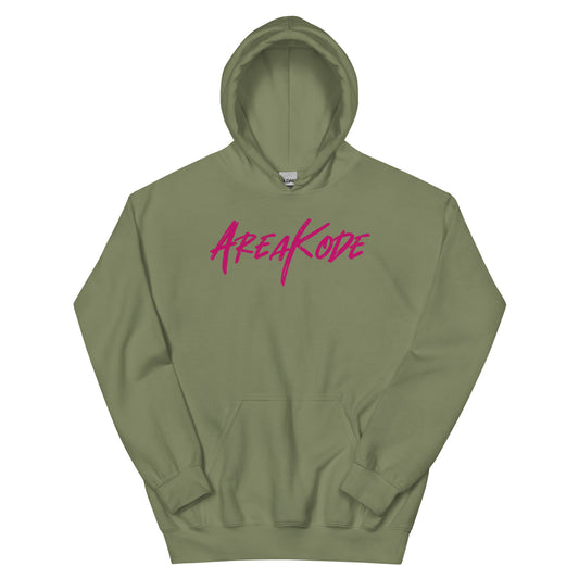 AreaKode Unisex Hoodie (fuchsia)