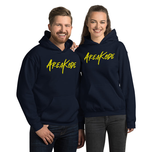 AreaKode Unisex Hoodie (yellow)