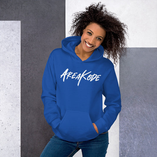 AreaKode Unisex Hoodie (white)