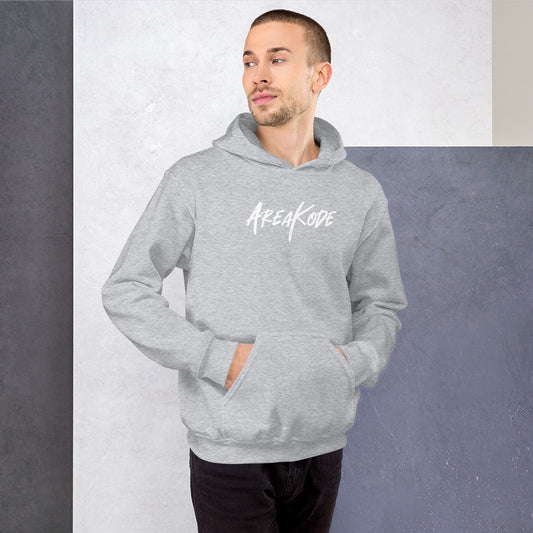 AreaKode Unisex Hoodie (white)