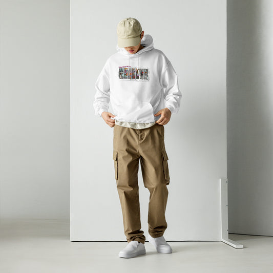 Houston Post Card Style Hoodie (unisex)