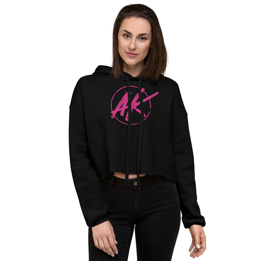 W| AK Crop Hoodie (fuchsia)