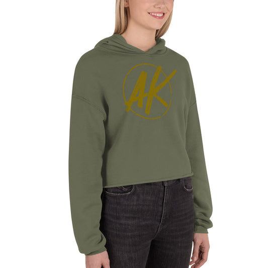 W| AK Crop Hoodie (gold)