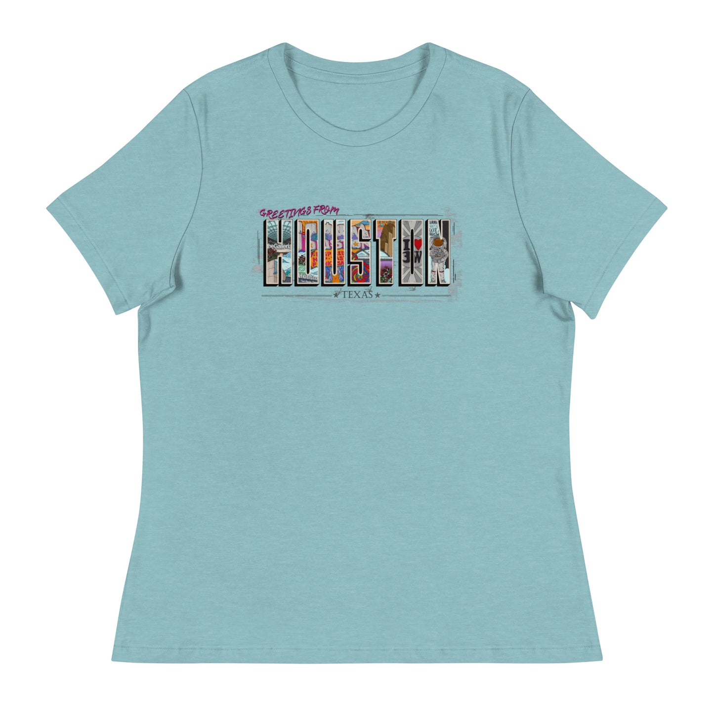 W| Houston Post Card Style T Shirt