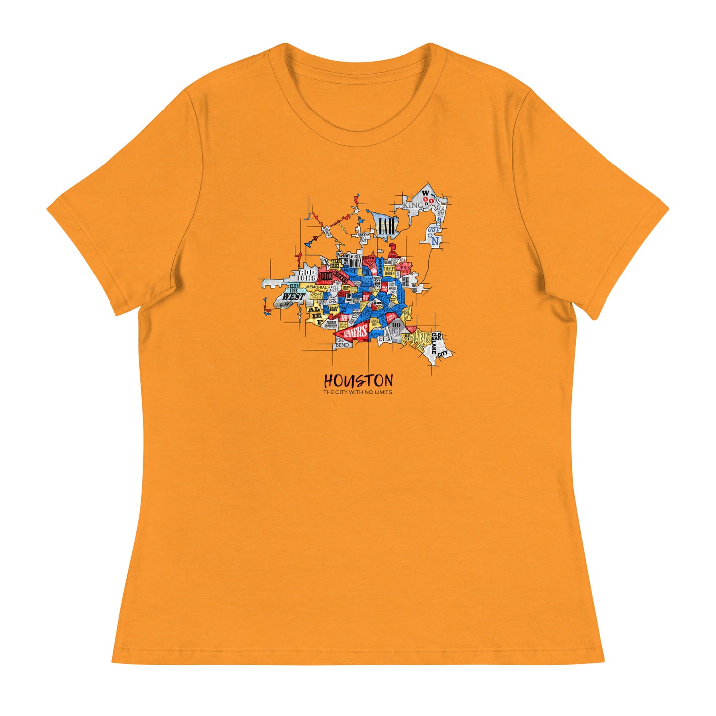 W| Houston Map T Shirt