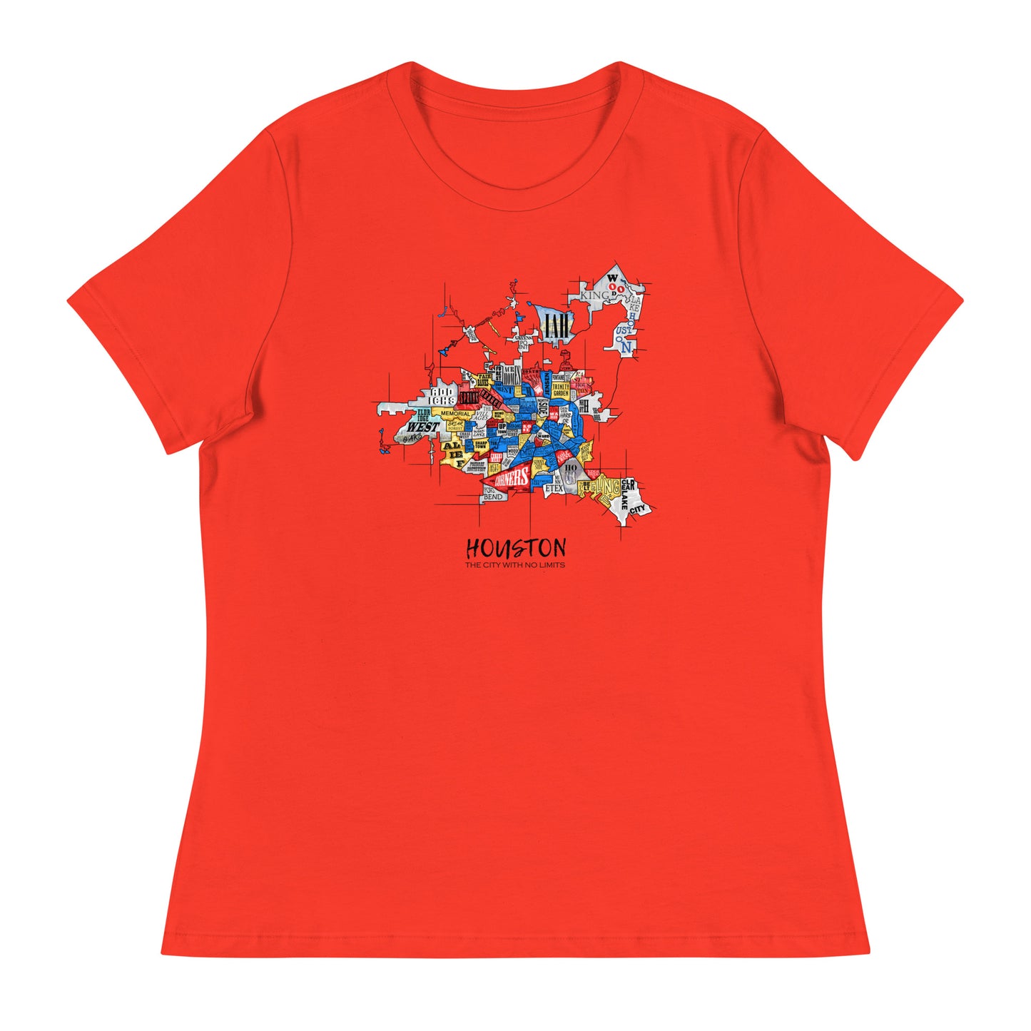 W| Houston Map T Shirt