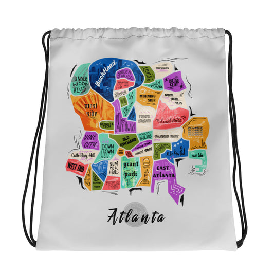 ATL map Drawstring bag