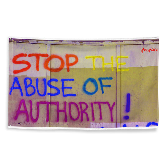 STOP ABUSE OF AUTHORITY Flag