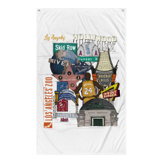 Los Angeles Graphic Flag