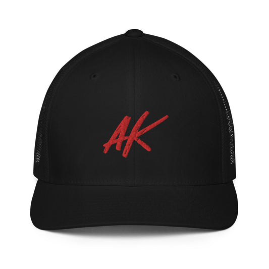 AK Closed-back trucker cap (red)