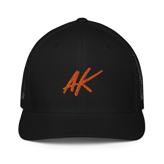 AK Closed-back trucker cap (orange)