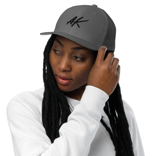AK Closed-back trucker cap (black)
