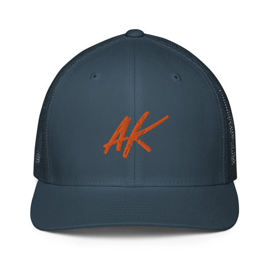 AK Closed-back trucker cap (orange)