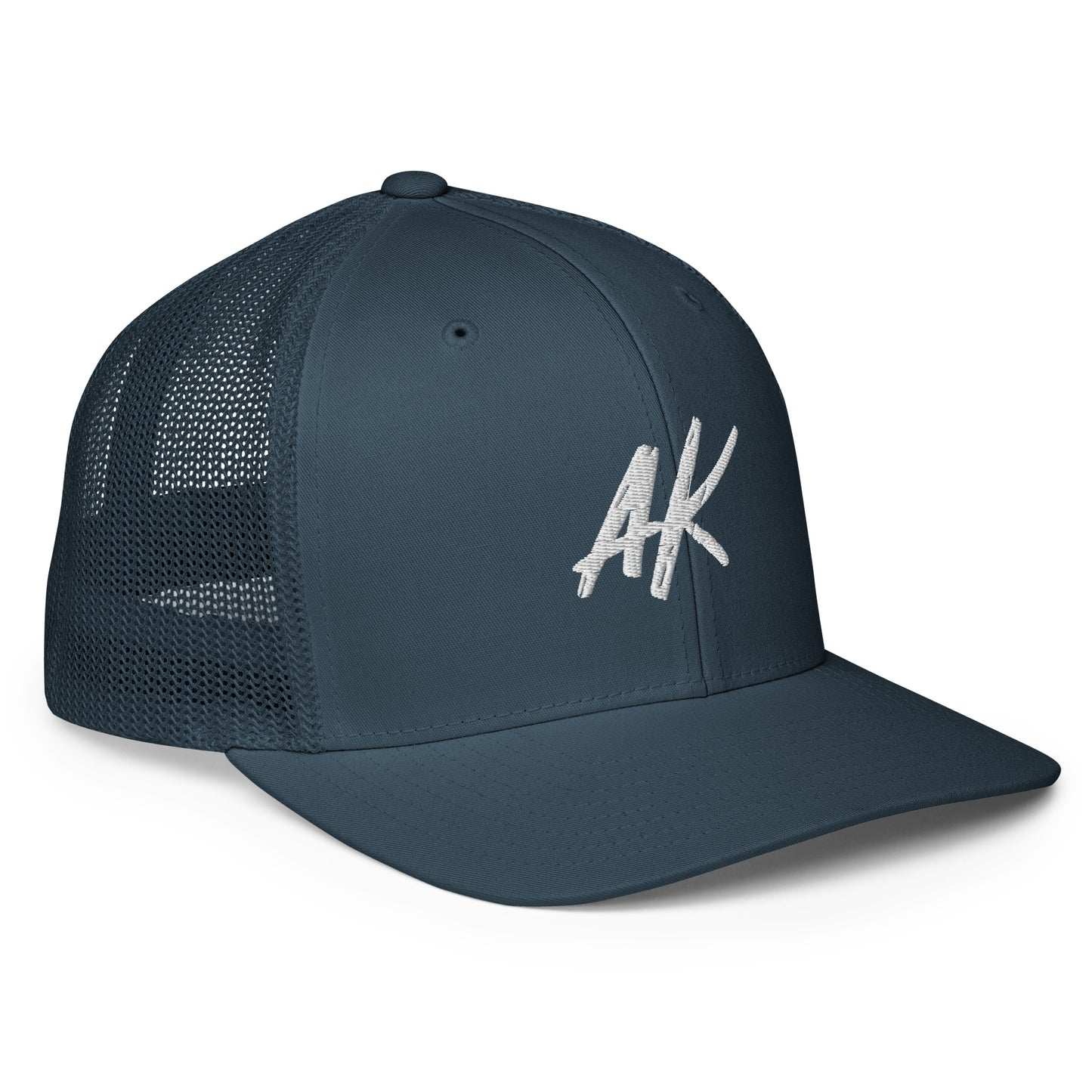 AK Closed-back trucker cap (white)