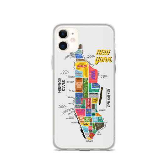 NYC map iPhone Case
