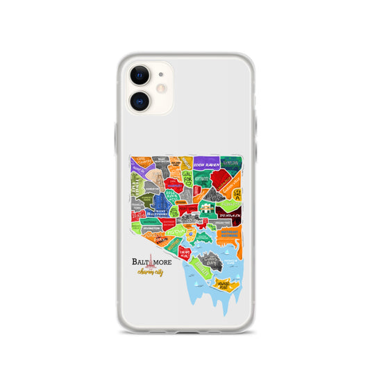 Baltimore map iPhone Case