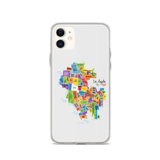 Los Angeles Map iPhone Case