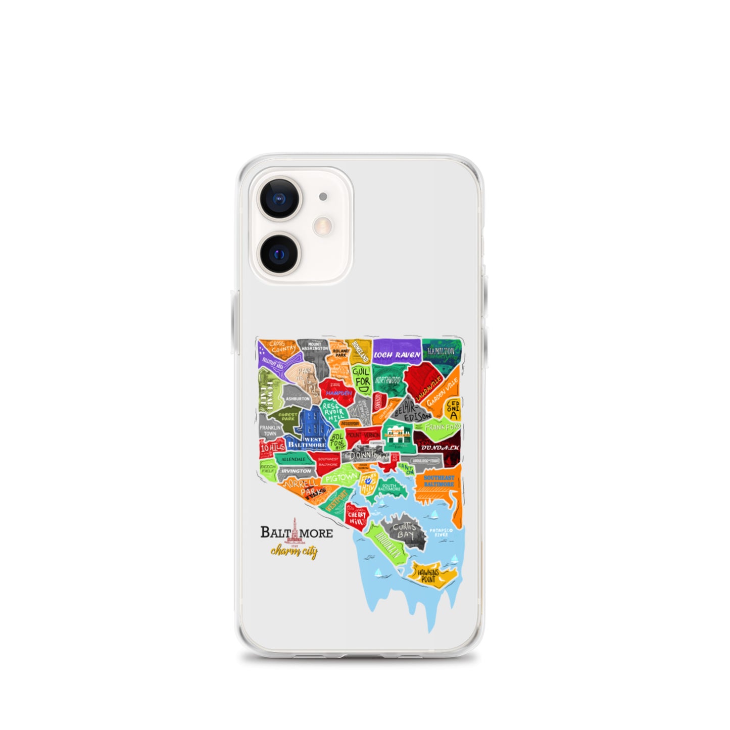 Baltimore map iPhone Case