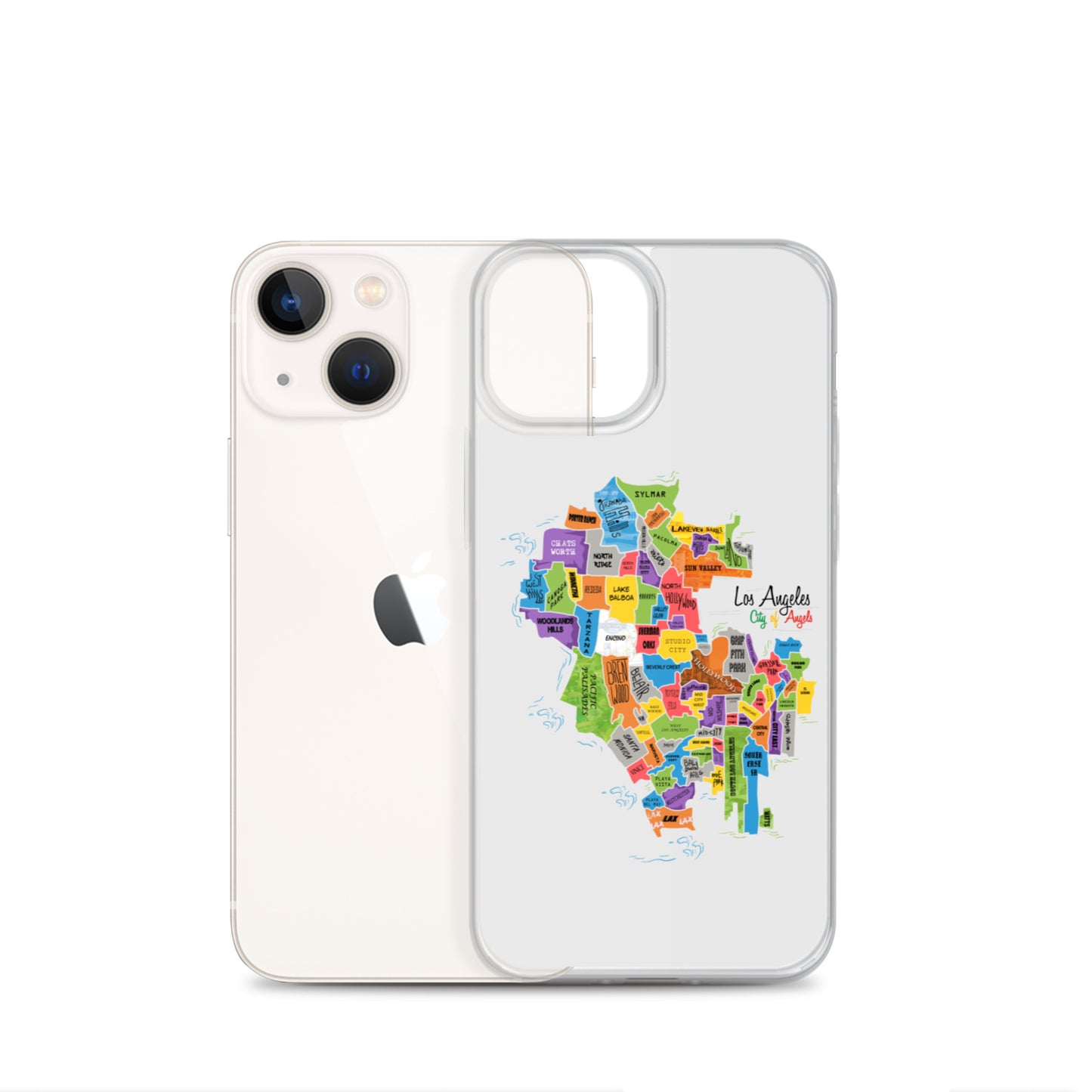 Los Angeles Map iPhone Case