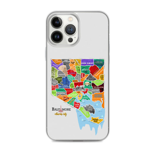 Baltimore map iPhone Case