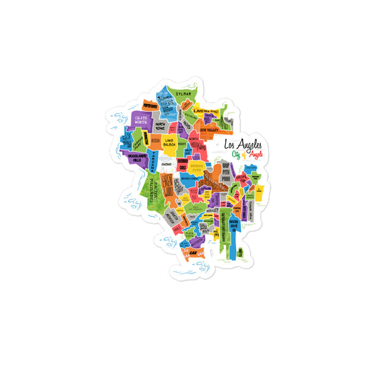 Los Angeles Map Stickers