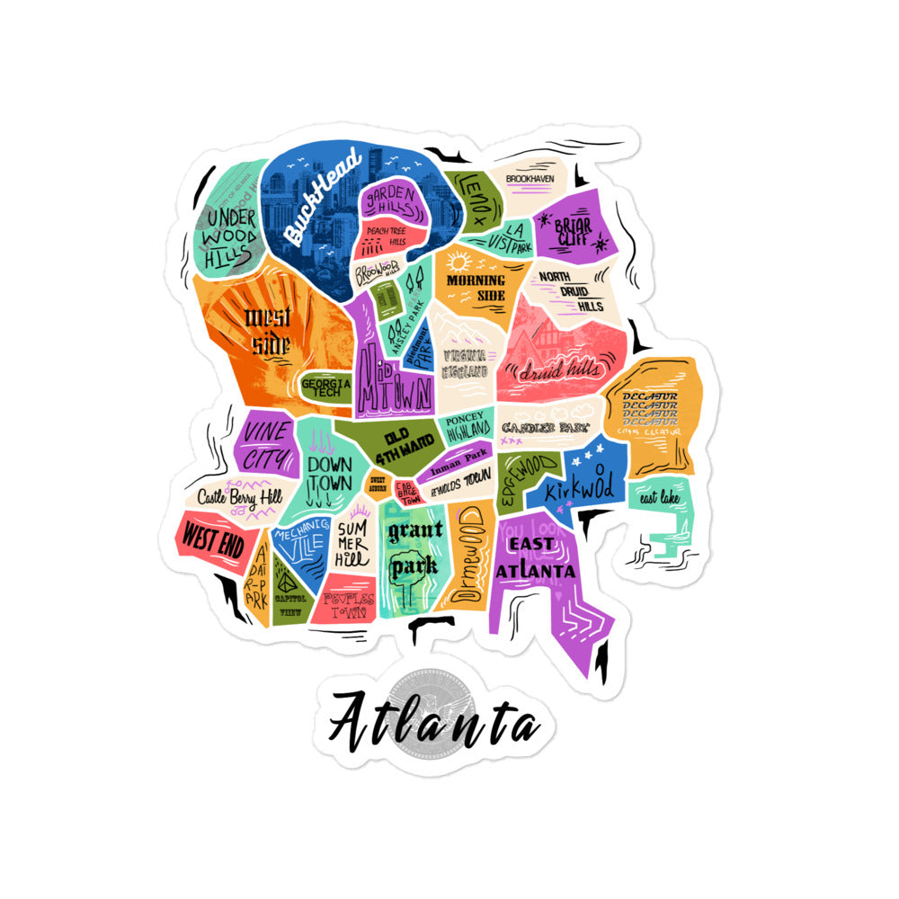 ATL map stickers
