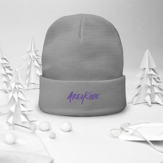 AreaKode beanie (purple)