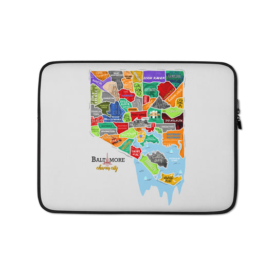 Baltimore map Laptop Sleeve